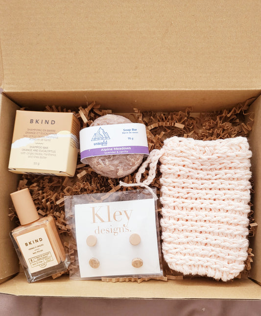 Pure Self Care Kit - Birthday Gift Box - Curated Spa Gift Box - Bath and Body Care