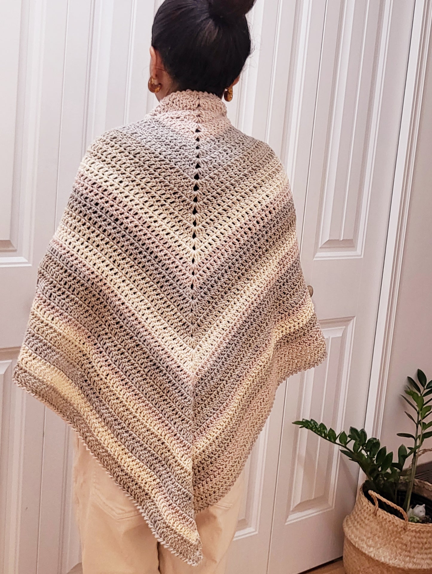 Crochet Shawl - Super Soft Shawl - Cotton yarn Shawl