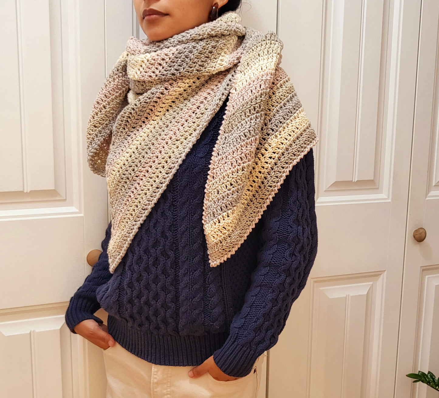 Crochet Shawl - Super Soft Shawl - Cotton yarn Shawl