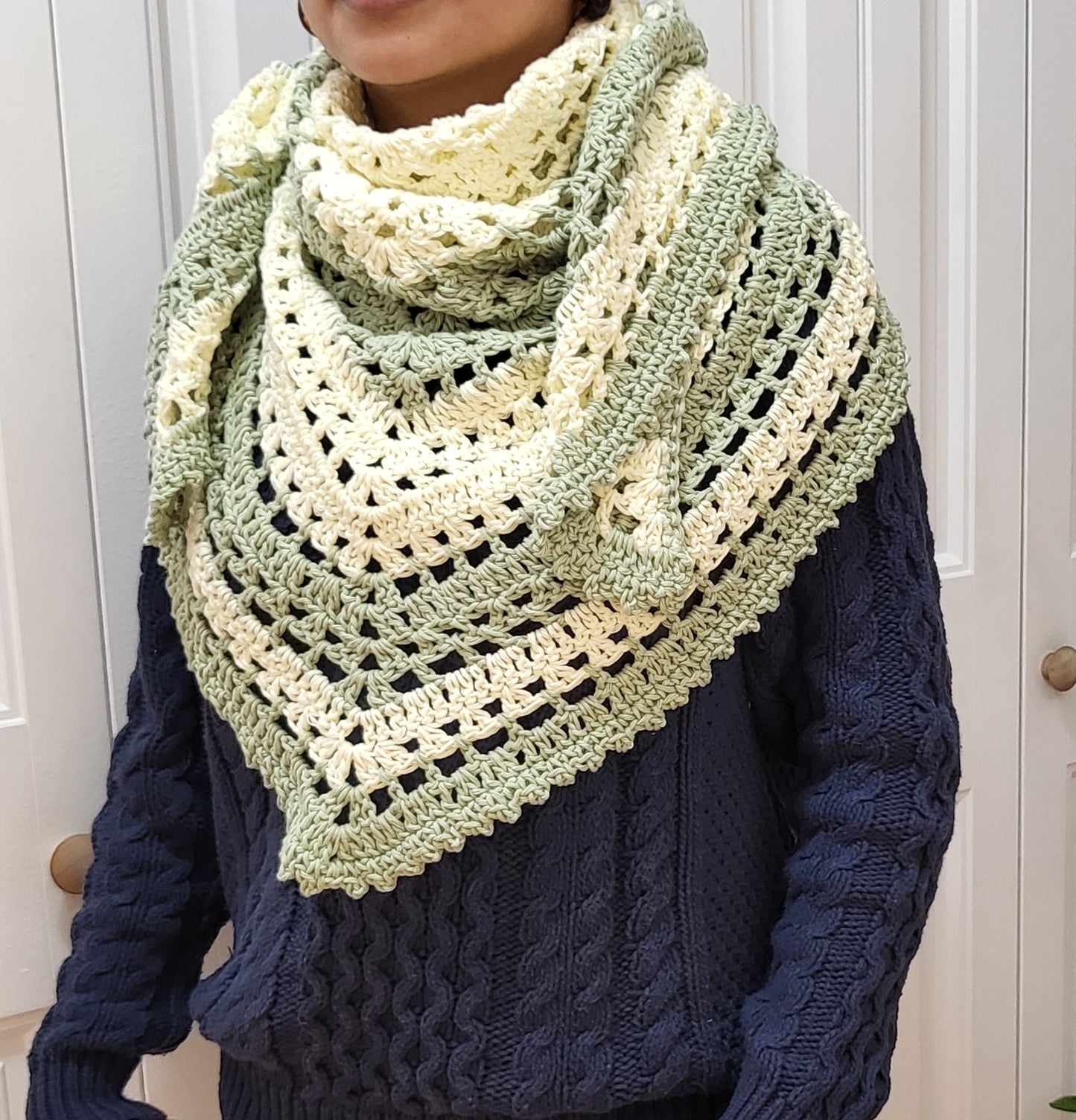 Crochet Shawl - Super Soft Shawl - Cotton yarn Shawl