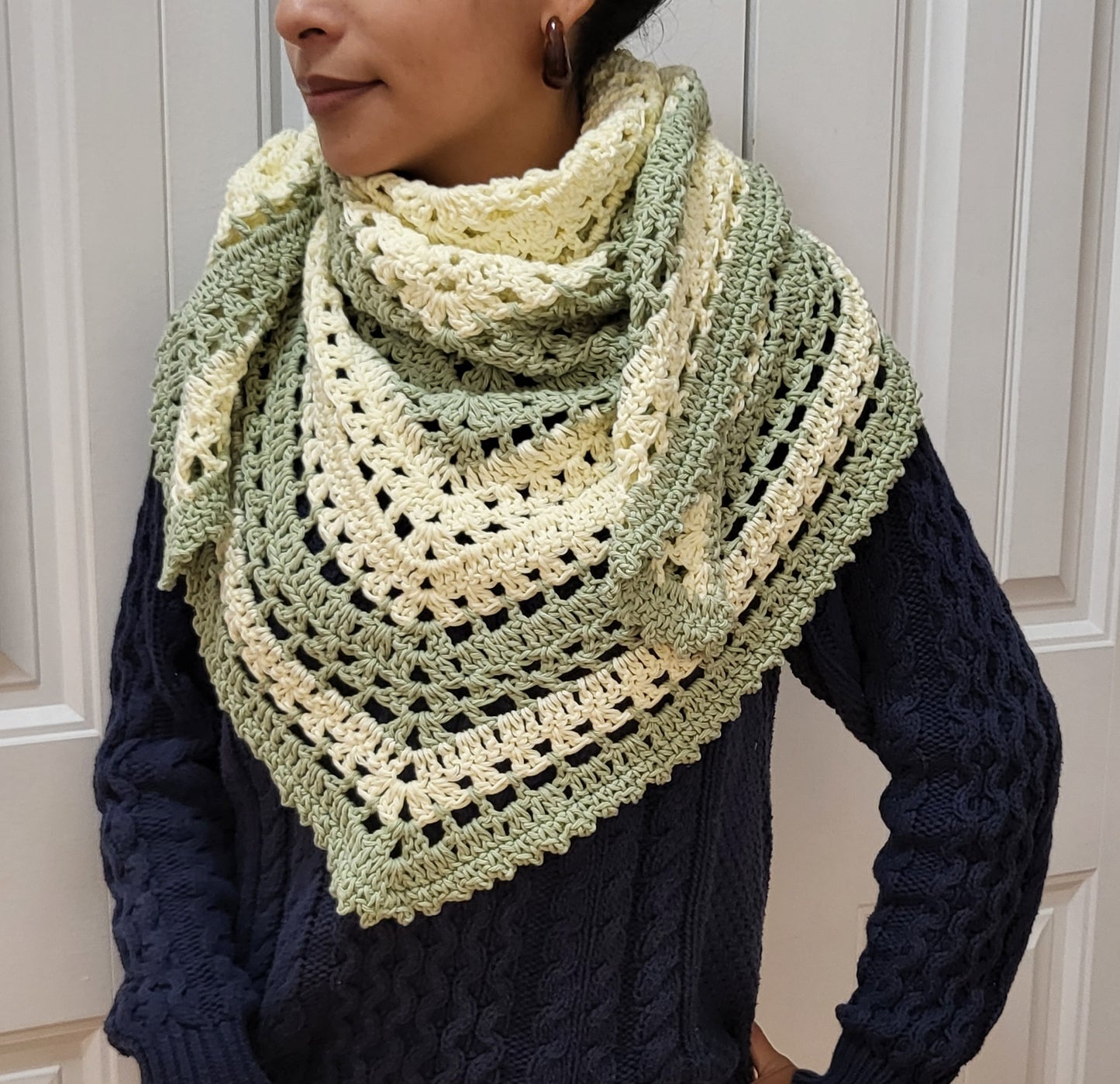 Crochet Shawl - Super Soft Shawl - Cotton yarn Shawl