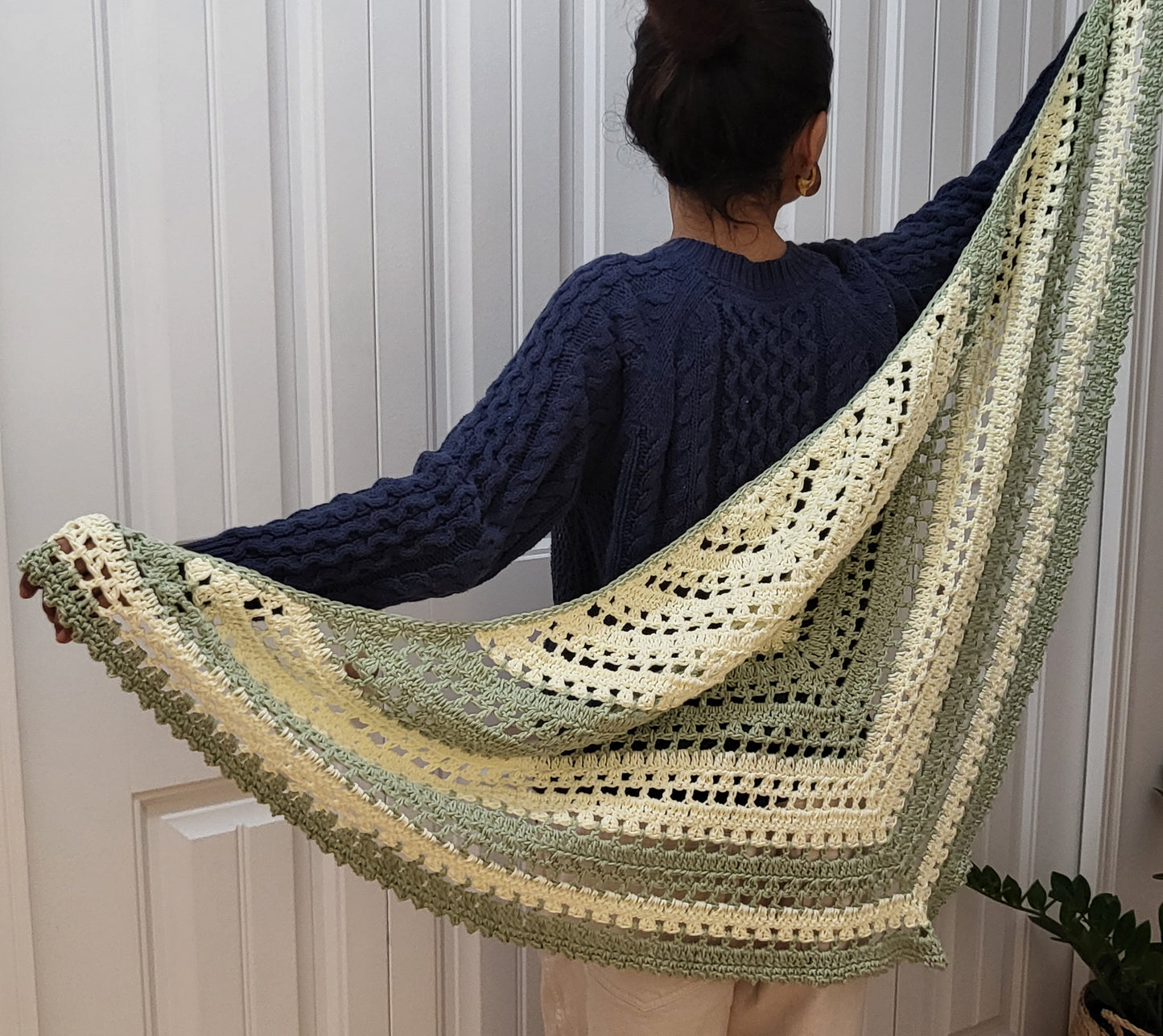 Crochet Shawl - Super Soft Shawl - Cotton yarn Shawl