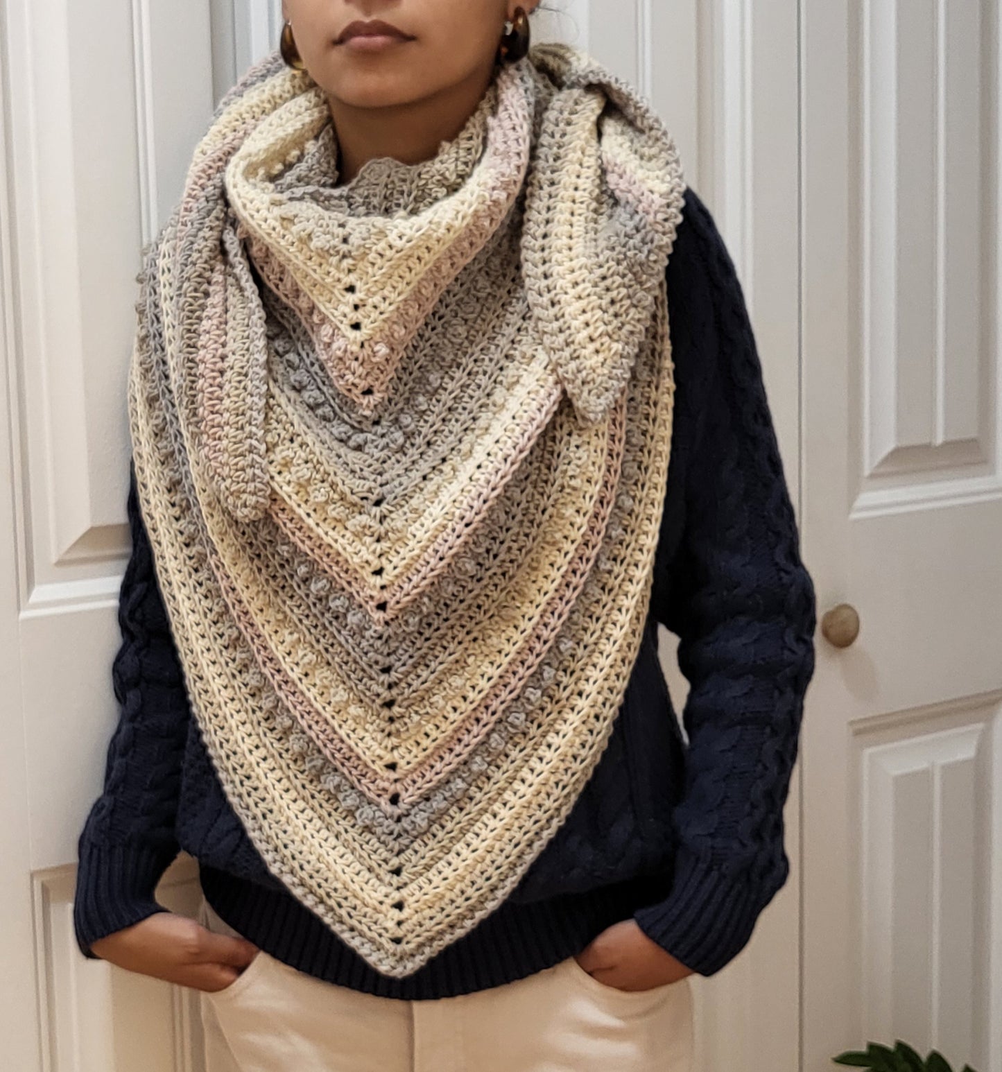 Crochet Shawl - Super Soft Shawl - Triangle Shawl