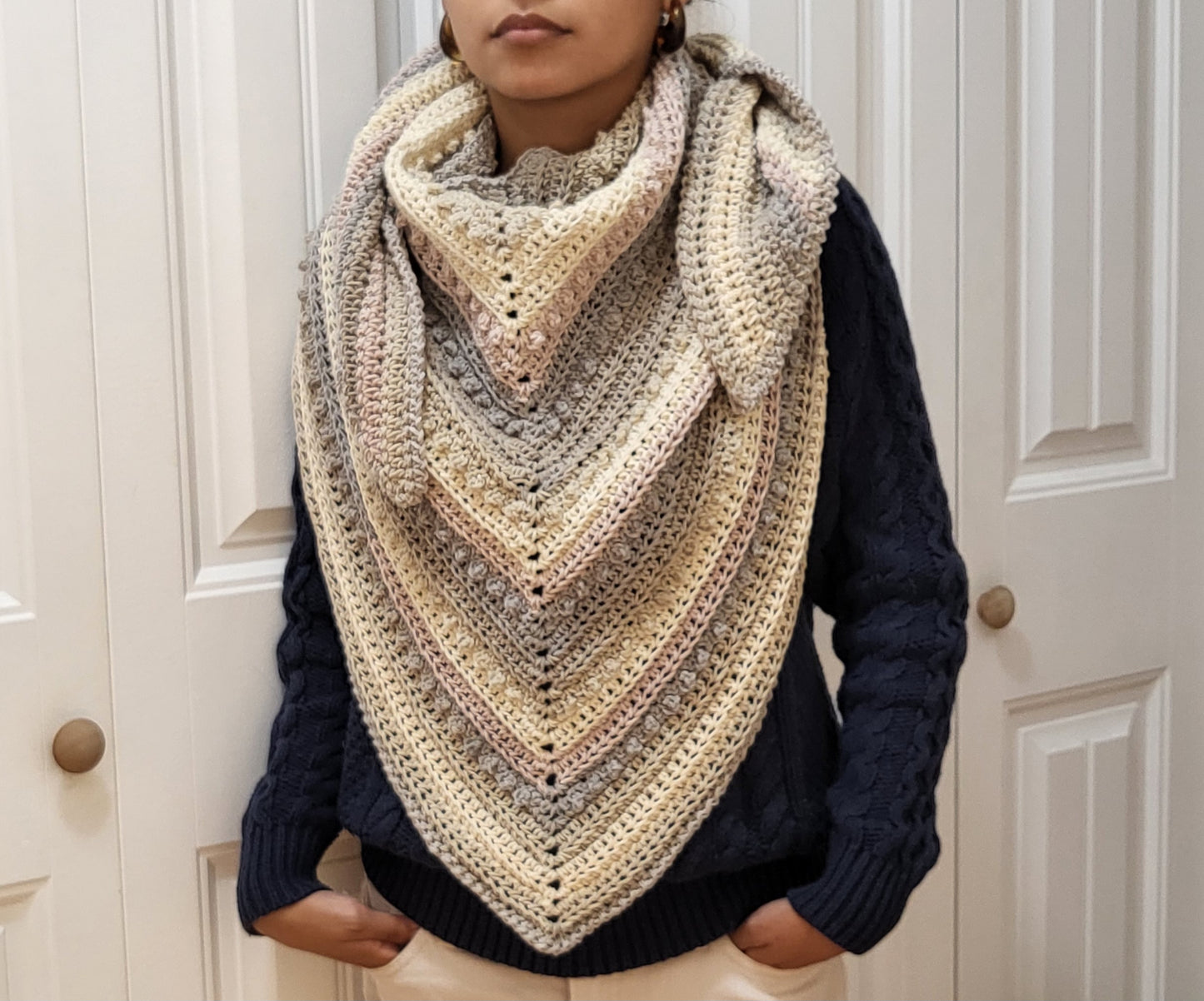 Crochet Shawl - Super Soft Shawl - Triangle Shawl