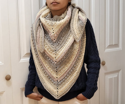 Crochet Shawl - Super Soft Shawl - Triangle Shawl