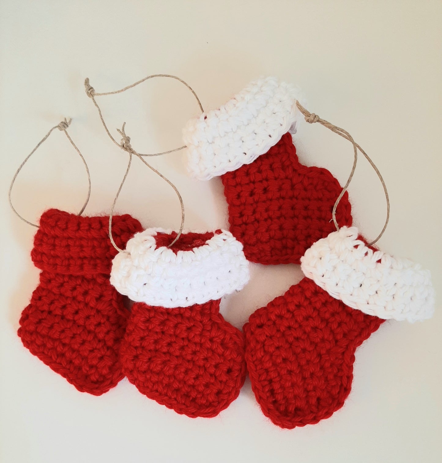 Mini Crochet Christmas Stockings - Christmas Home  Decoration