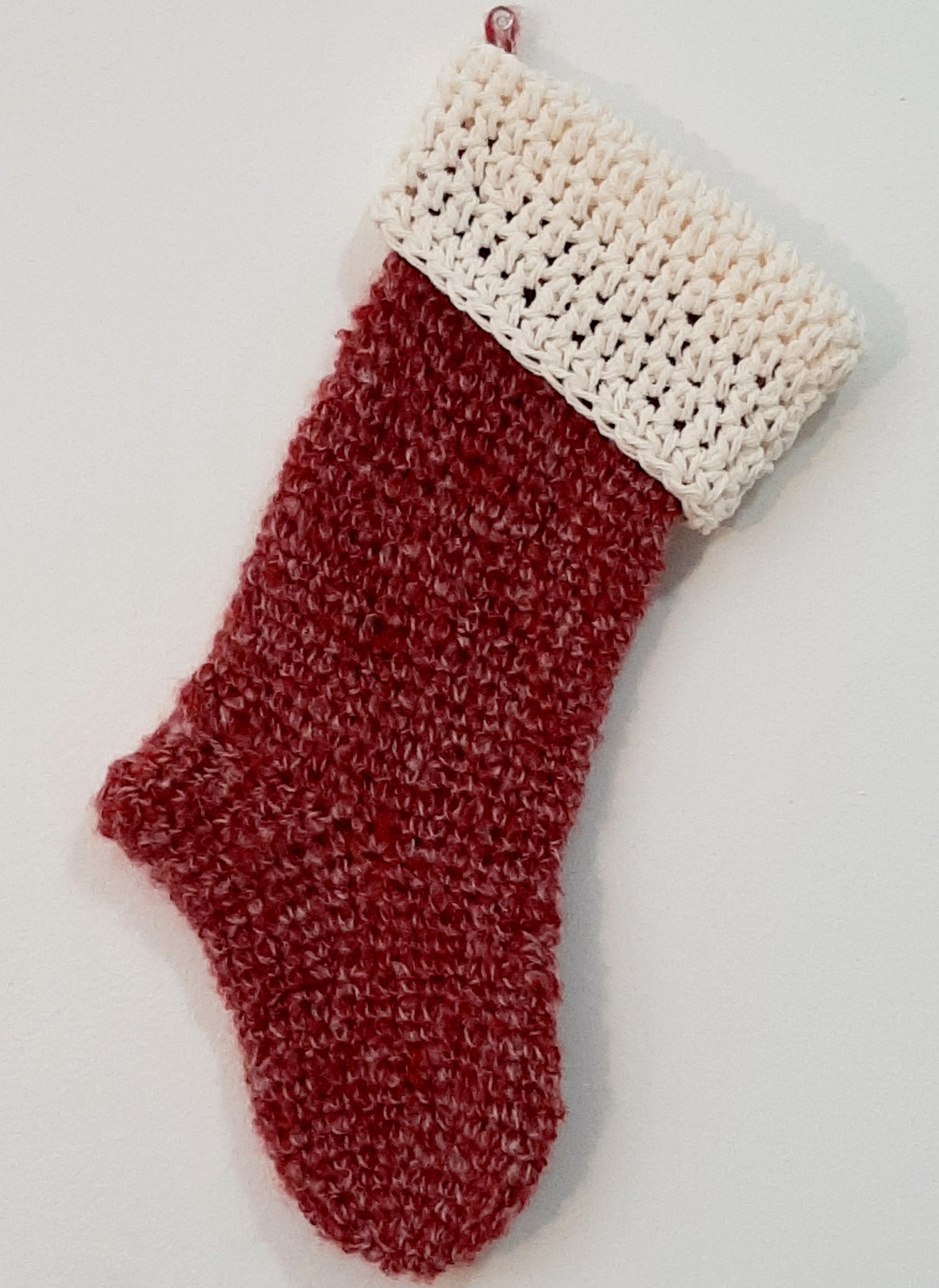 Crochet Christmas Stockings - Set of 2 Stockings - Rustic Christmas Decor