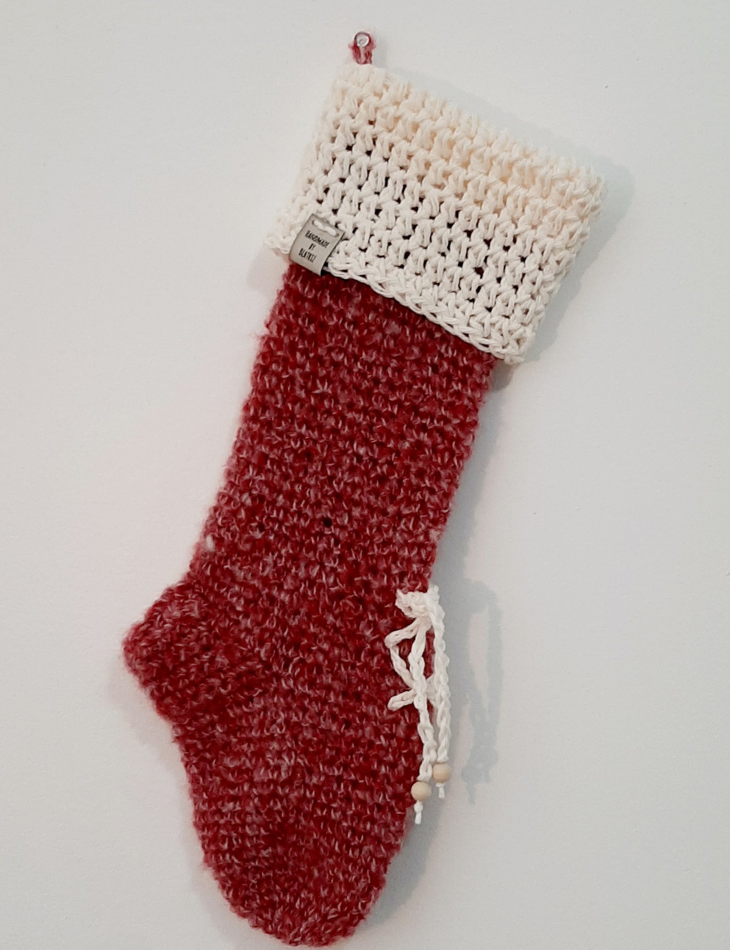 Crochet Christmas Stockings - Set of 2 Stockings - Rustic Christmas Decor