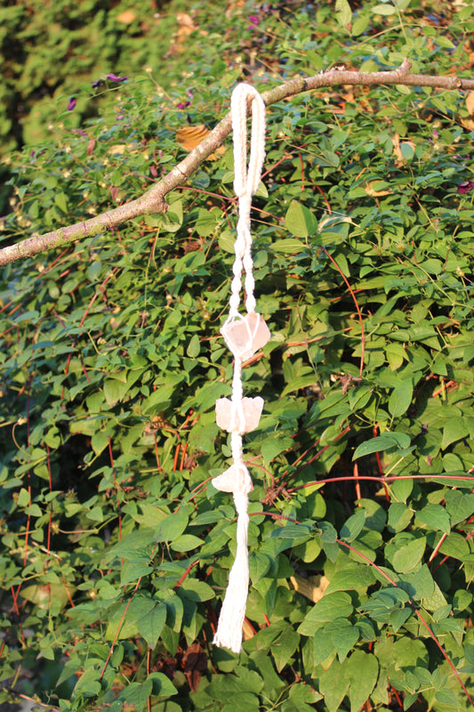 Macrame, Crochet, Cotton yarn,  Himalayan salt, willowhomedecor.ca 